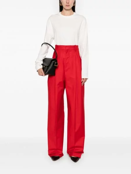 Raštuotas marškinėliai Jil Sander balta