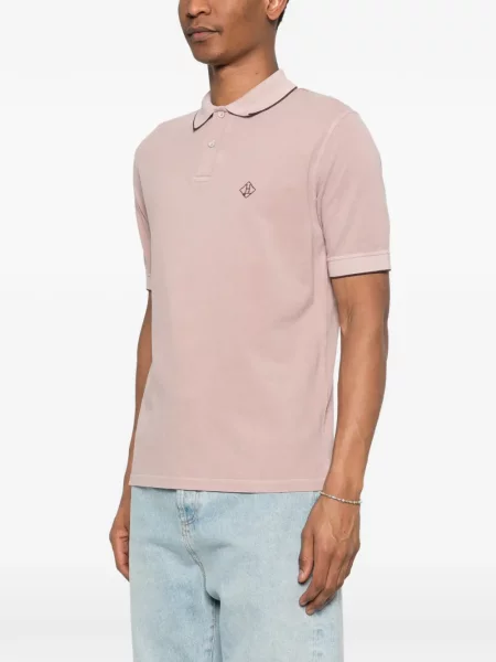Tricou polo Herno cu broderie roz
