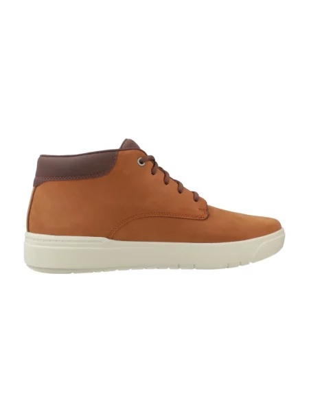 Botki Timberland sznurowane skórzane brązowe