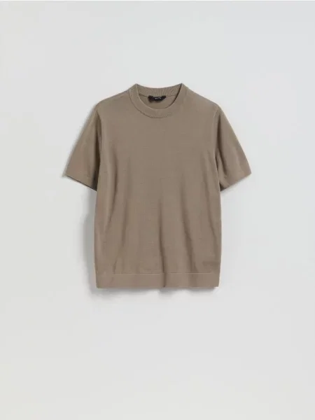 Reserved Pulover cu mâneci scurte bej