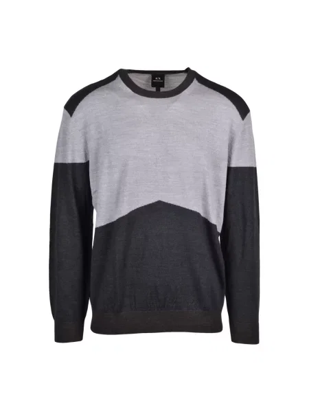 Sweter Armani Exchange wełniany szary