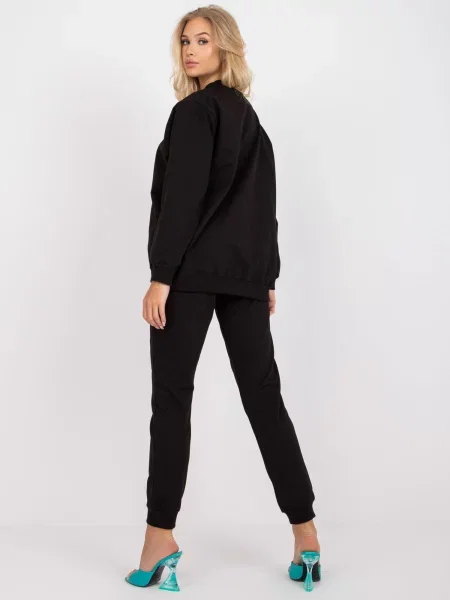 Hanorac cu glugă Fashionhunters cu glugă negru