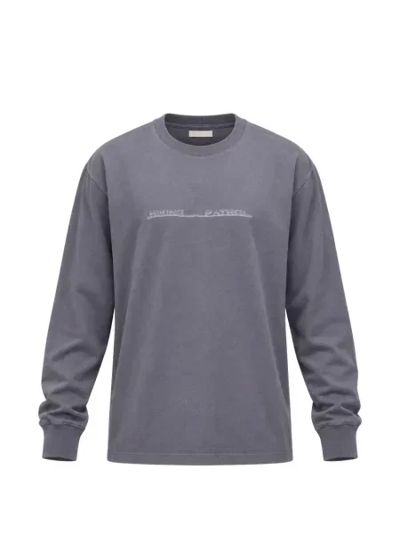 Lung tricou Hiking Patrol cu imagine de drumeție gri