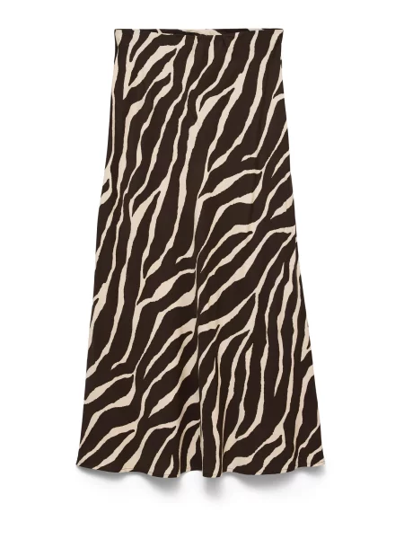 Vero Moda Petite Suknja VMMADDIE pijeska / čokolada