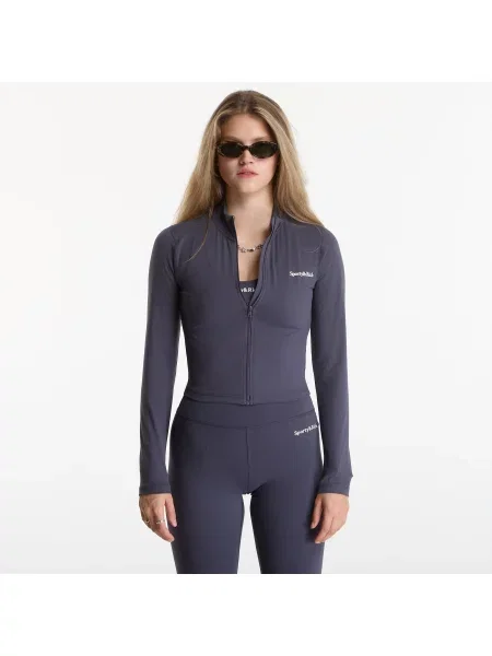 Jachetă Sporty & Rich Serif Logo Sports Jacket Carbon L