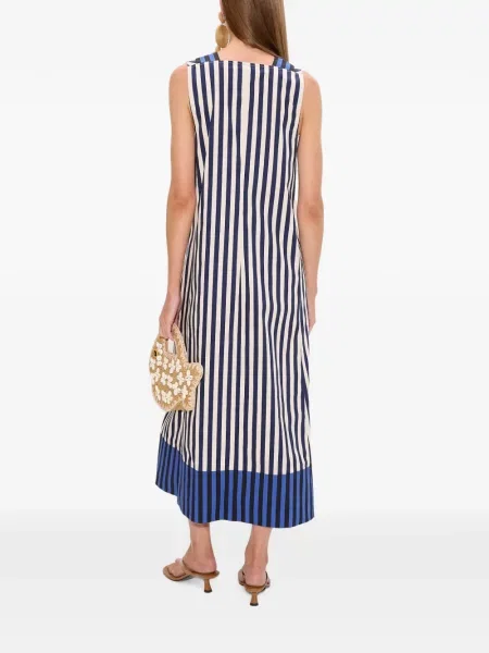 Rochie midi Simon Miller cu dungi din poplin
