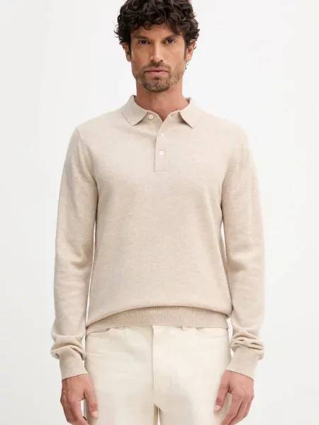 Barbour pulover de lână HUTHERSTON light bej