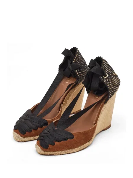 Espadrile Aquazzura cu pană maro