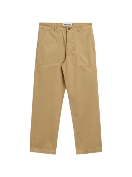 Pantaloni Sebago cu model herringbone