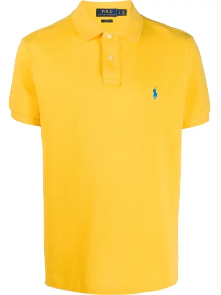 Polo Polo Ralph Lauren cu broderie galben