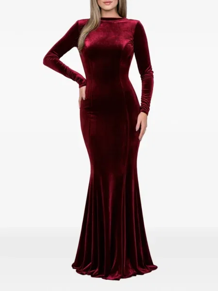 Rochie maxi Roserry lungă de costum roșu