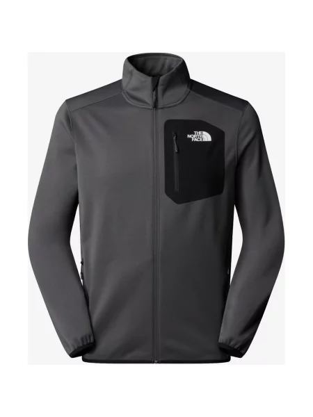 Polar The North Face Crest Full Zip ciemnoszary S szara