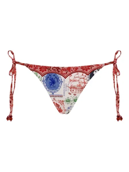 Bikini Agua Bendita cu legături alb