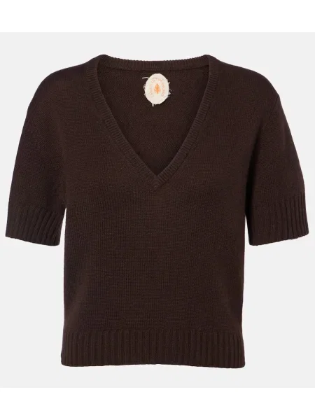 Džemper Jardin Des Orangers od kašmira smeđa