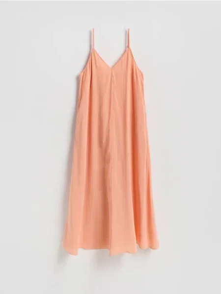 Reserved Rochie din majoritar modal oranj-deschis