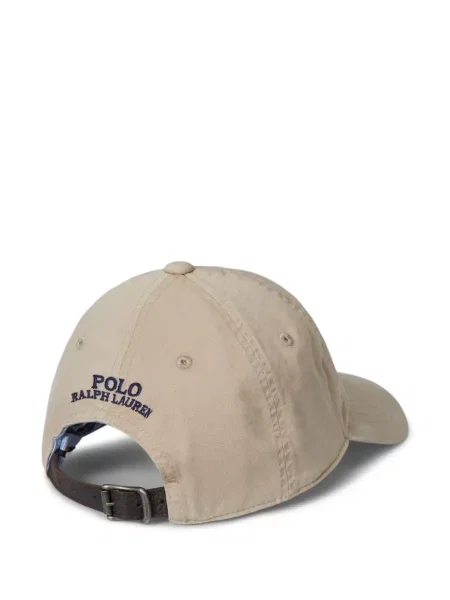 Slip de baie Polo Ralph Lauren cu broderie din piele de căprioară în carouri albastru