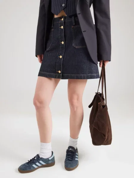 TOMMY HILFIGER Sukňa tmavomodrá