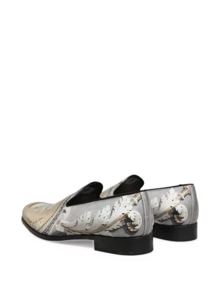 Loafers Dolce & Gabbana s potiskem šedé