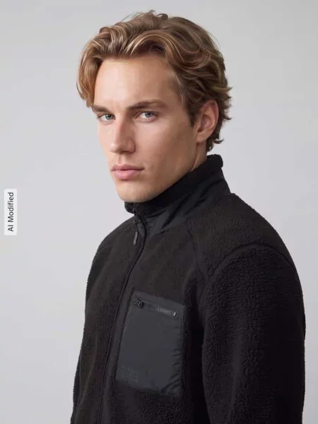 Kroj regular fit kurtka z futerka / kurtka z futra sztucznego ze stójką model DALLAS' Only & Sons czarna