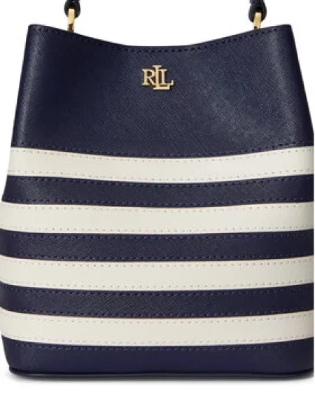 Ročna torba LAUREN RALPH LAUREN Mornarsko modra