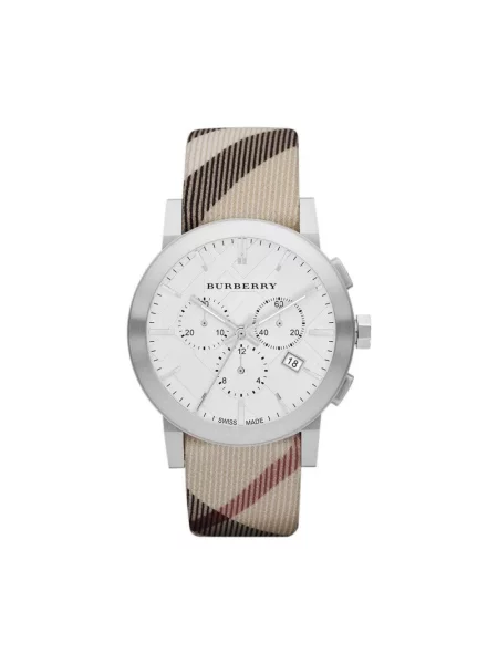 Zegarek Burberry skórzany szary