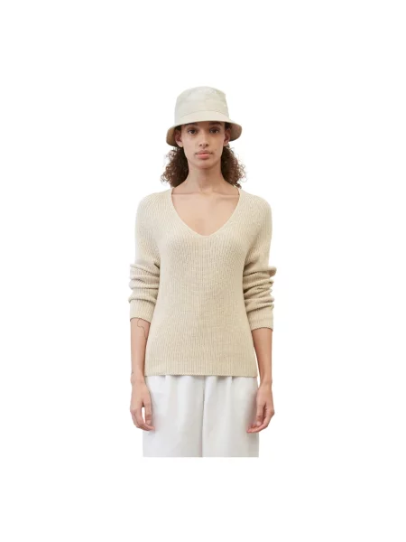 Dzianinowy sweter Marc O'polo beżowy