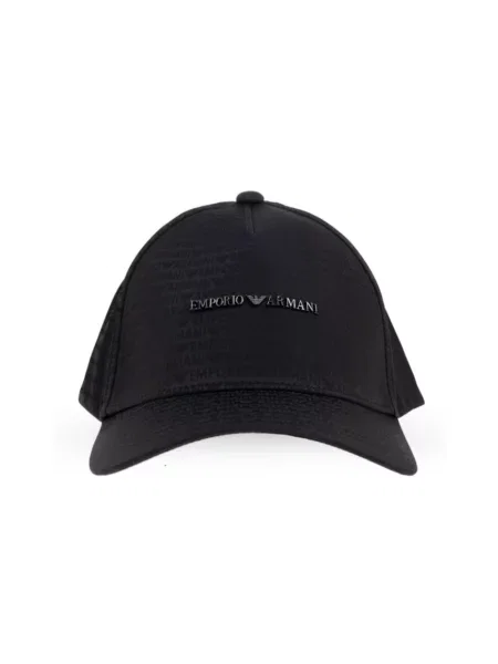 Emporio Armani czapka z daszkiem czarna