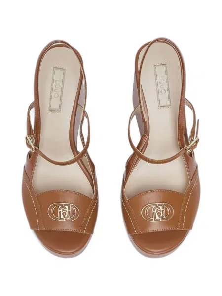 Sandale Liu Jo din piele slingback maro