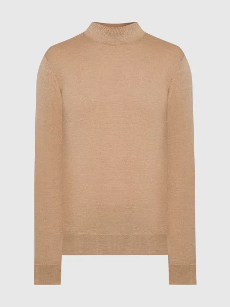 Меланжевий джемпер з вовни Cashmere&whiskey бежевий