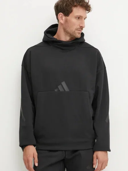 Pulover adidas ZNE s kapuco črna