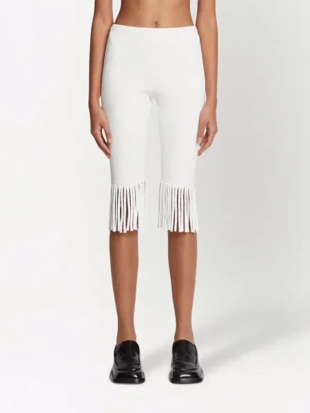 Pletené kraťasy Proenza Schouler s třásněmi