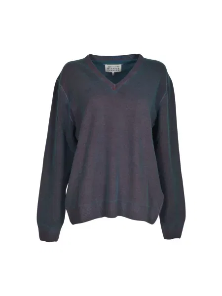 Sweter Maison Margiela wełniany niebieski