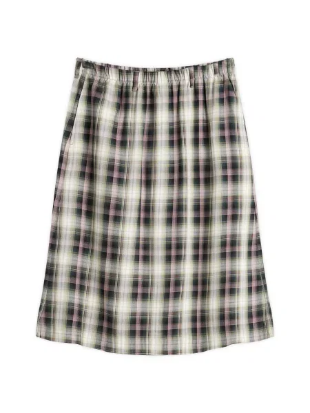 Spódnica w kratę Acne Studios w kratę flanelowa czarna