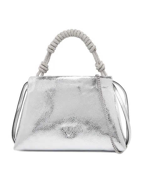 Kabelka PINKO Mini Clutch+Manico SP Al PLTT strieborná