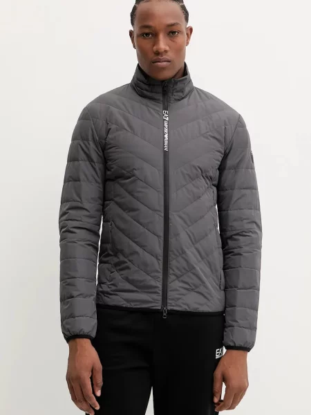 Emporio Armani geacă de puf de tranziție gri