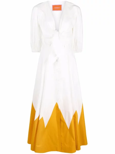 Rochie La Doublej cu imagine de costum alb