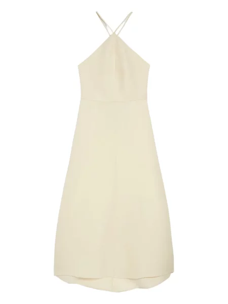 Rochie Jil Sander cu gât halter galben