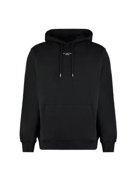 Bluza z kapturem Drole De Monsieur z kapturem klasyczna z nadrukiem czarna