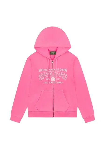 Mikina s kapucí Denim Tears růžová