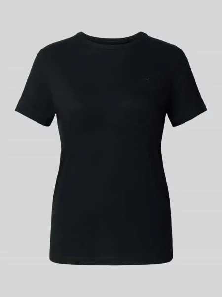 T-shirt z okrągłym dekoltem model ‘Ada’ Mustang czarna