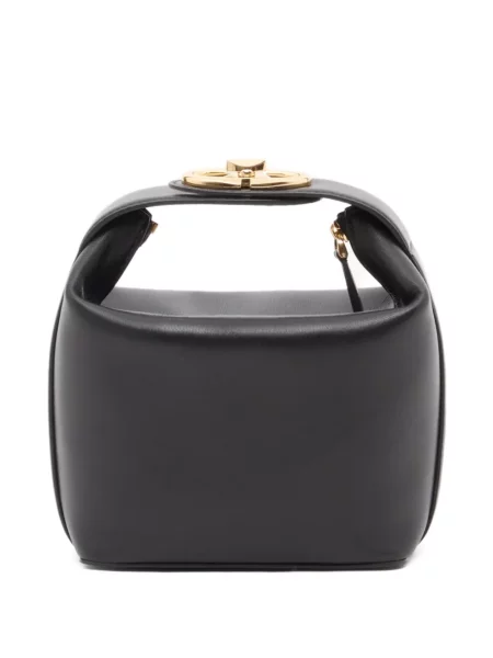 Geantă Valentino Garavani din piele negru