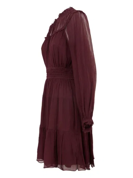 Svilena odgovarati mini haljina Ulla Johnson crvena