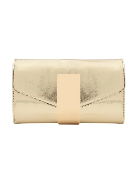 Lakierowana kopertówka Twentyfour na sprzączkę żółta