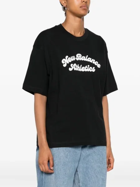 Tricou New Balance cu imagine plasă negru