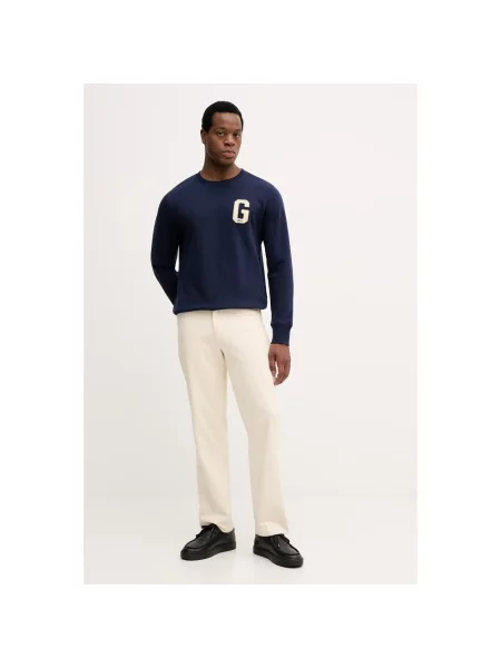 Gant bluza granatowy z aplikacją niebieska