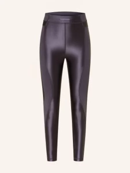 Lululemon Legginsy Do Biegania Satin Shine lila fioletowe