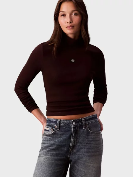 Водолазка Calvin Klein Jeans коричнева