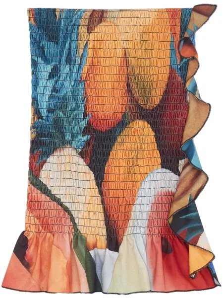 Mała mały spódnica mini Donde Esteban pomarańczowa