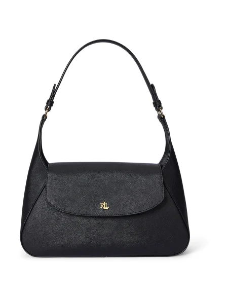 Crossbody torbica Lauren Ralph Lauren črna