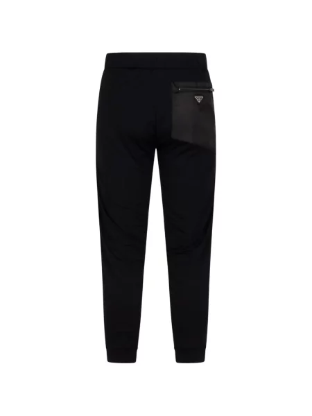 Pantaloni Prada cu autograf negru